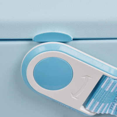 Tag Along Too Cooler::Powder Blue::Leakproof, lockable lid
