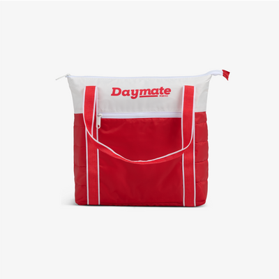Daymate Foldable Cooler Bag 8L::Red::Packs into front zip-pocket