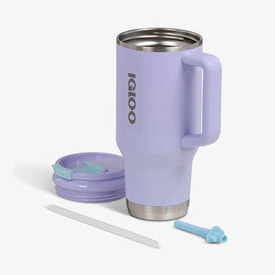 Flip 'n' Sip Travel Mug 946ml::Lilac Breeze::Double-wall, vacuum-insulated