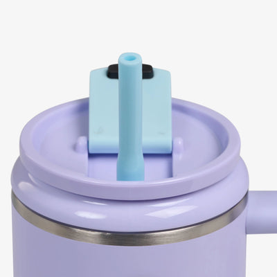 Flip 'n' Sip Travel Mug 946ml::Lilac Breeze::Gasketed, leak-resistant straw