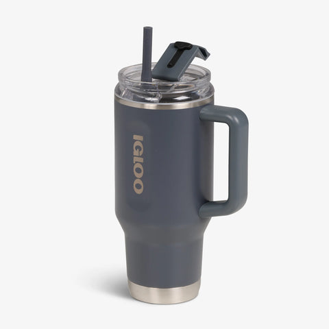 Flip 'n' Sip Travel Mug 946ml::Carbonite::Fits in standard cup holder
