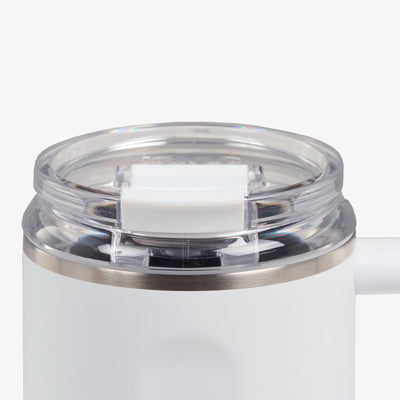Flip 'n' Sip Travel Mug 946ml::White::Leakproof Flip 'n' Sip lid