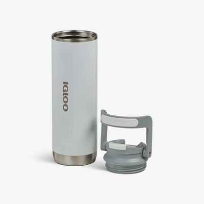 Flip ‘n’ Sip Tumbler 591ml::White::Double-wall, vacuum-insulated