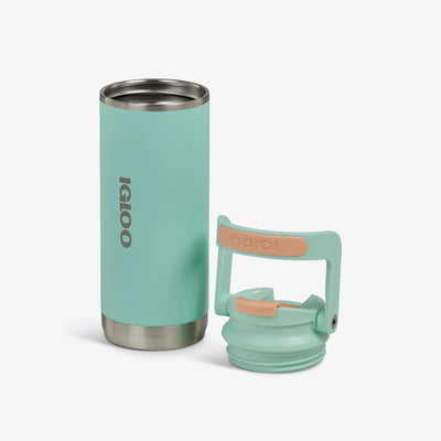 Flip 'n' Sip Tumbler 473ml::Seafoam::Double-wall, vacuum-insulated
