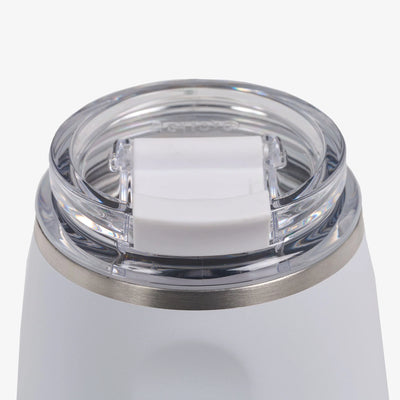 Wine Tumbler 295ml::White::Leakproof Flip 'n' Sip lid