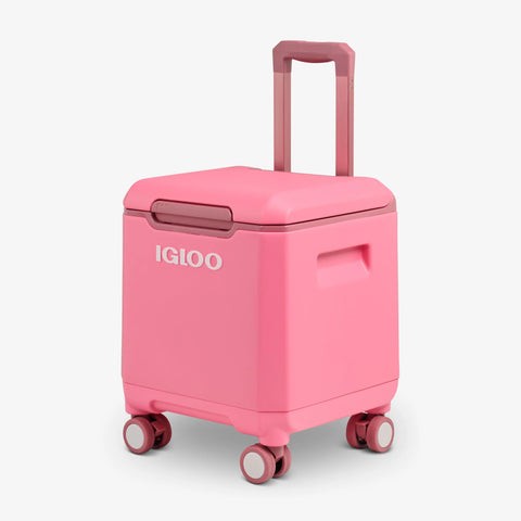 Tag Along Too 360 Spinner Cooler 19L::Thrift Pink::Telescoping handle