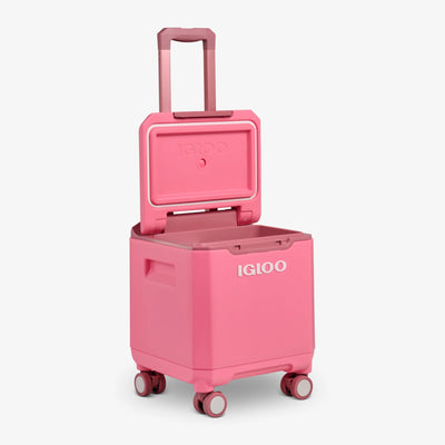 Tag Along Too 360 Spinner Cooler 19L::Thrift Pink::Leak-resistant lid gasket