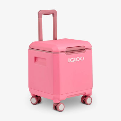 Tag Along Too 360 Spinner Cooler 19L::Thrift Pink::Wheel locks