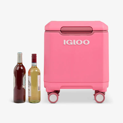 Tag Along Too 360 Spinner Cooler 19L::Thrift Pink::Holds 4 wine bottles