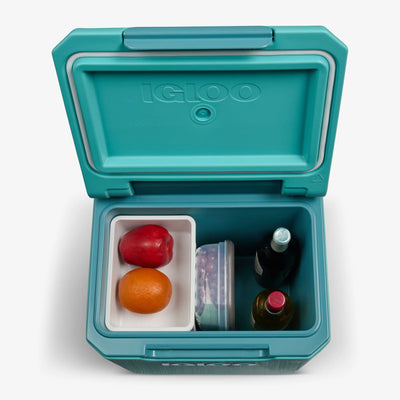 Tag Along Too 360 Spinner Cooler 19L::Lagoon::Snack basket & drink tub
