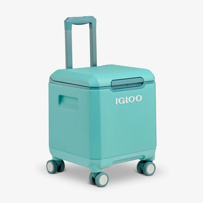 Tag Along Too 360 Spinner Cooler 19L::Lagoon::Wheel locks