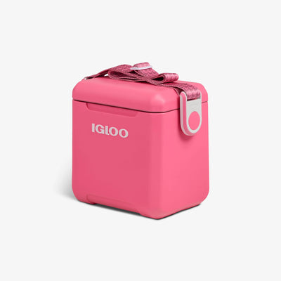 Tag Along Too Remix Cooler 10L::Thrift Pink:: Lockable lid w/ gasket